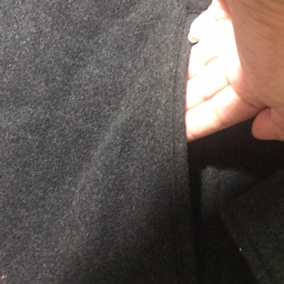 NWT Guess Large Charcoal Zipup Wool/Nylon Coat - Picture 5 of 15